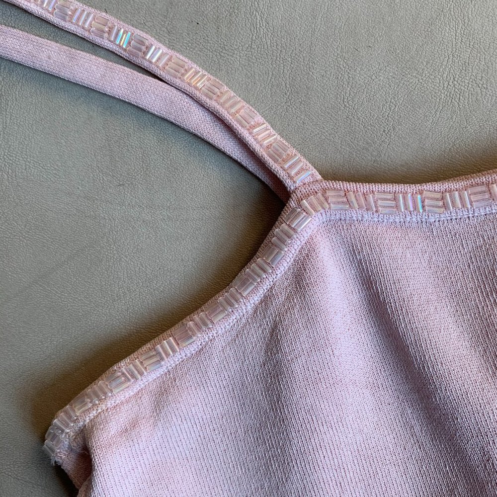 Nicole Miller beaded camisole top -spaghetti strap